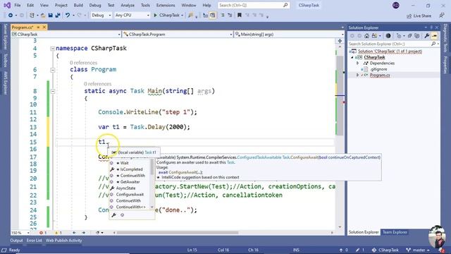 C# Task.Delay смотреть онлайн
