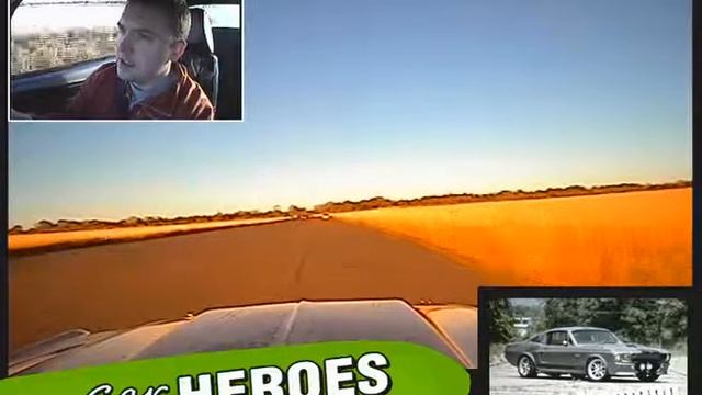 Ford Shelby GT500 Mustang Eleanor onboard at Abingdon airfield смотреть онлайн