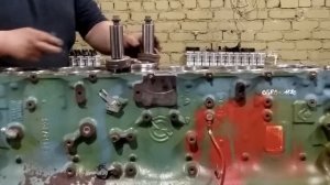 Сборка двигателя Detroit s 60 14L часть 1