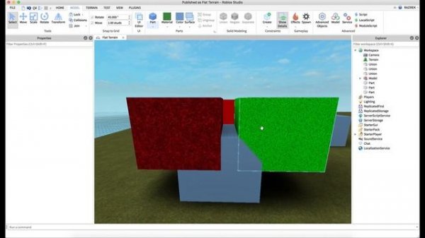 Roblox Studio Introductory Series Tutorials - Solid Modeling