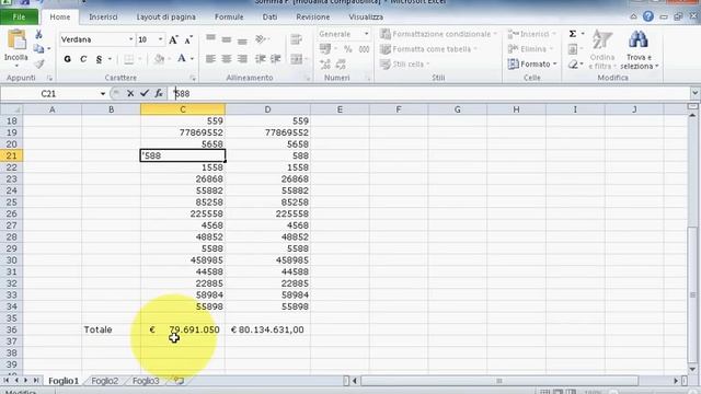 Corso di Excel - Lezione 15 - Somma falsa смотреть онлайн