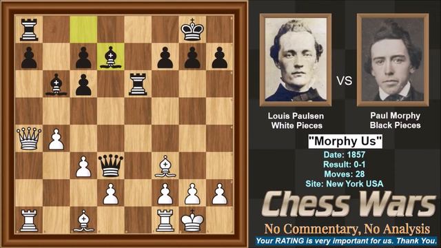 Paul Morphy VS Louis Paulsen 1857 - "Morphy Us" смотреть онлайн