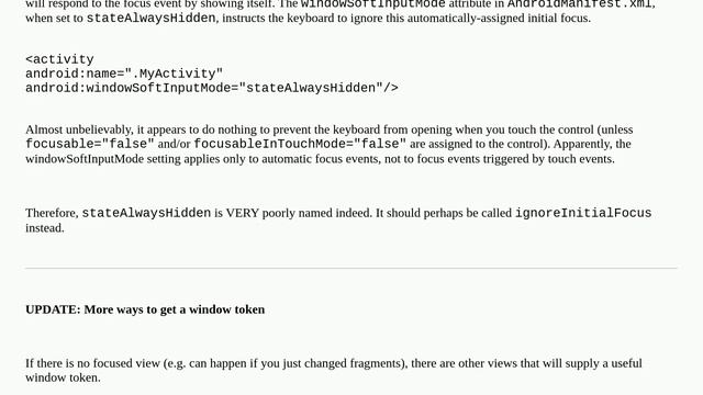 How to close/hide the Android soft keyboard programmatically? смотреть онлайн