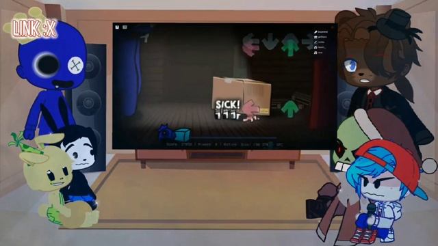 FNF Mod Characters Reacts VS Blue V1 - Rainbow Friends (Roblox Rainbow Friends Chapter 1) смотреть онлайн