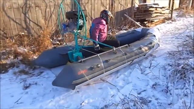 Аэролодка по снегу смотреть онлайн