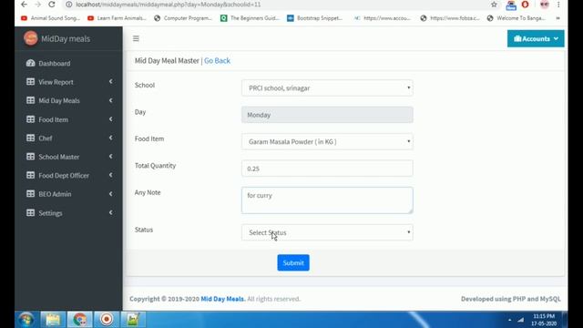 Midday Meal Scheme - PHP & MySQL смотреть онлайн