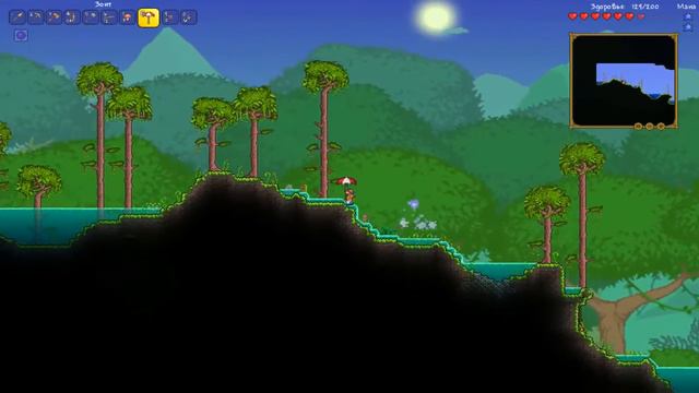 Выживание в Terraria эксперт мод #8 Разведал левую сторону! смотреть онлайн