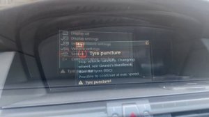 Tyre puncture on BMW E60 / Убираем ошибку давления шин