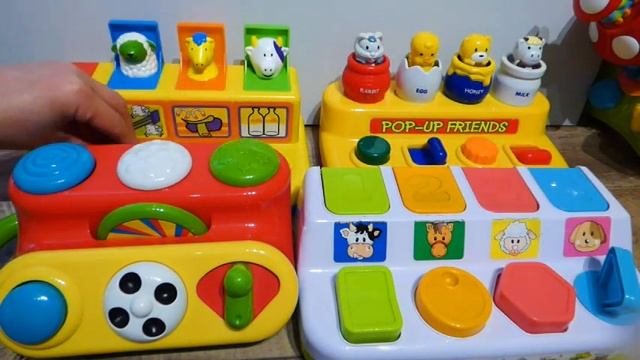 Pop up animals and jungle animal friend. Peek a boo toys for babies смотреть онлайн