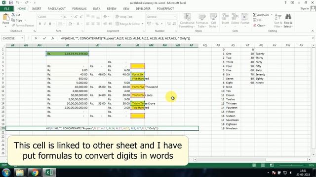Digit to word converter in excel | Excelabcd смотреть онлайн