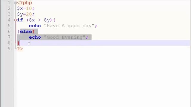 IF ELSE condition in php||Conditional statement in php смотреть онлайн