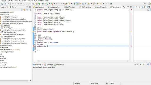 Create Entity with Spring Boot, MySQL, & JPA. смотреть онлайн