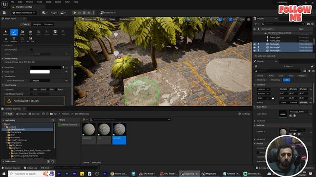 How to use mesh paint editing tool in UE5 (Tutorial) смотреть онлайн