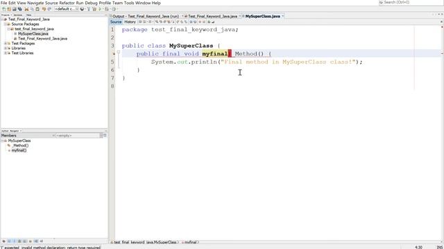 The meanings and uses of "final" Keyword In Java смотреть онлайн