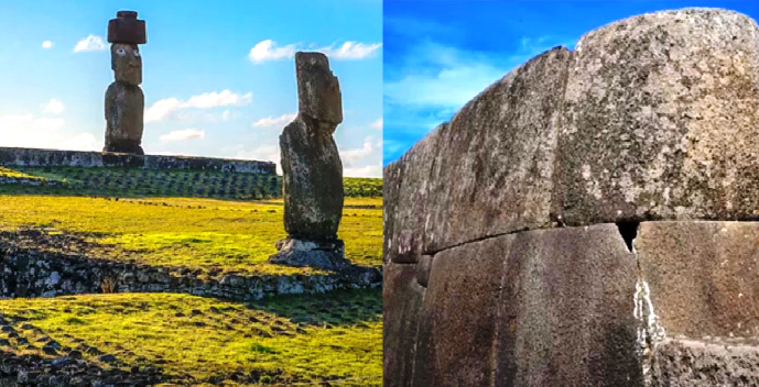 Тайны острова Пасхи, мегалитическая стена Аху Винапу. смотреть онлайн