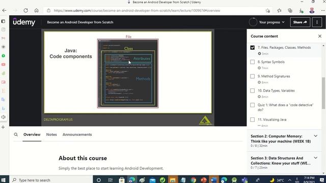 Files, Packages, Classes, Methods , Java Code components android Studio смотреть онлайн