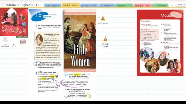 11. Spotlight 10. Module 1. Unit 1d. Literature. Little women