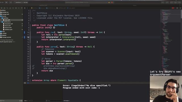 Let's try Swift's new ArgumentParser [Livestream] смотреть онлайн