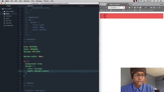 Learn Sass for Beginners: 3 - Variables смотреть онлайн