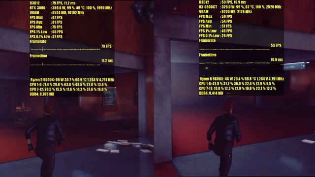 RTX 3080 OC vs RX 6800 XT OC in 6 RayTracing Games | 1080p - 1440p | FRAME-RATE TEST COMPARISON смотреть онлайн