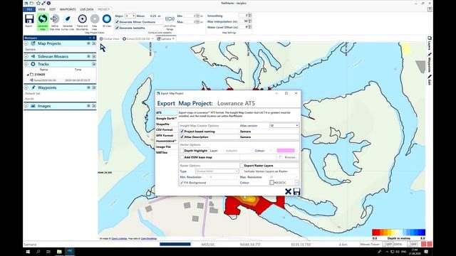 Основы ReefMaster. Карты глубин в телефоне. Создание структурной карты. смотреть онлайн