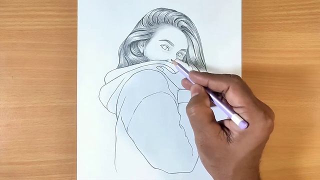 Beautiful Girl Hidden Face Drawing [Pencil Sketch for Beginners] Step by Step @SureshArtsFam смотреть онлайн