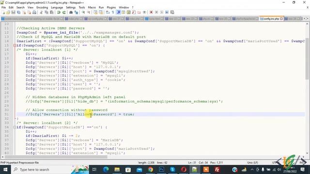 How to Fix Login without a password is forbidden by configuration (see AllowNoPassword) PhpMyAdmin смотреть онлайн