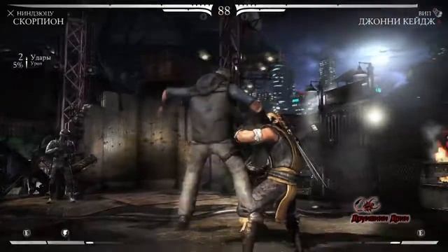 Mortal Kombat X: Сюжет - Скорпион VS Джонни Кейдж смотреть онлайн