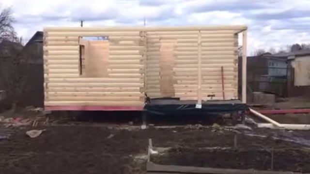 СК "ДомЗаказ" - Сборка дома из профилированного бруса смотреть онлайн