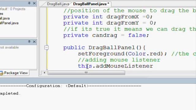 Drag a ball in java - part 2/4 drawing the ball in the panel смотреть онлайн