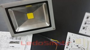 Светодиодные модули 220v для ремонта прожекторов 10, 20, 30 и 50Вт Распаковка, обзор и тест