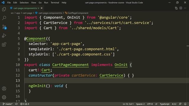 Build Your First Food Website Using ANGULAR - Part 13 - Cart Page - Angular смотреть онлайн