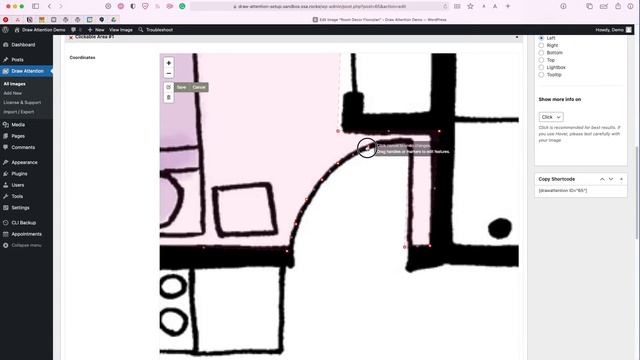 New Drawing Tool for Draw Attention | Interactive Image Map WordPress Plugin смотреть онлайн