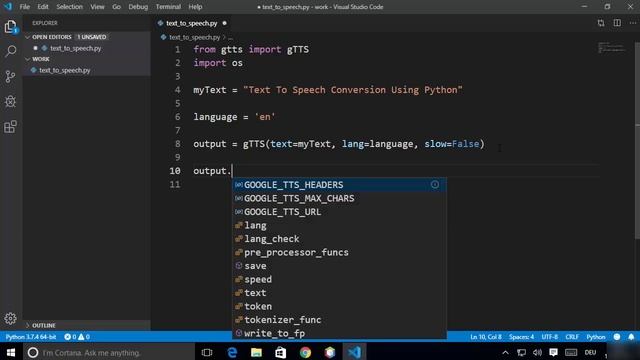 TEXT TO SPEECH IN PYTHON | Convert Text to Speech in Python смотреть онлайн