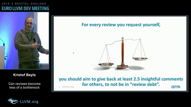 2018 EuroLLVM Developers’ Meeting: K. Beyls “Can reviews become less of a bottleneck?” смотреть онлайн