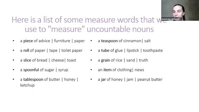 Measure Words For Uncountable Nouns | Неисчисляемые Существительные в Английском Языке. Lesson 4