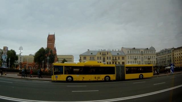 Минск.Поездка на автобусе №40 Ландера - ДС Кунцевщина смотреть онлайн