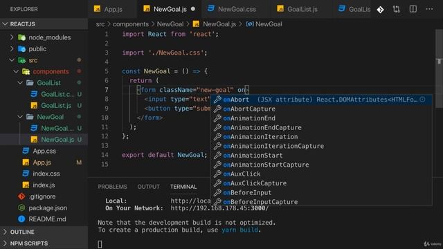 Events Handling in REACT JS смотреть онлайн