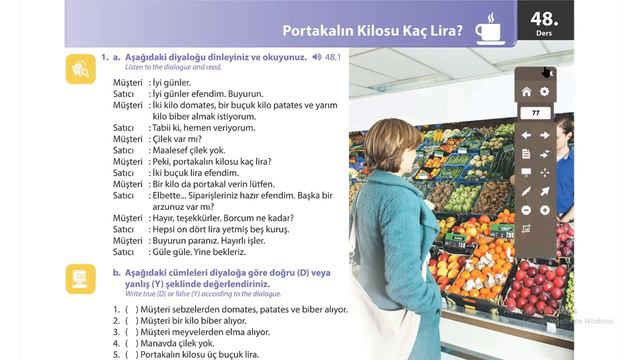 Learn Turkish Lesson 47 - 48 - Fruits And Vegetables - Meyveler Ve Sebzeler