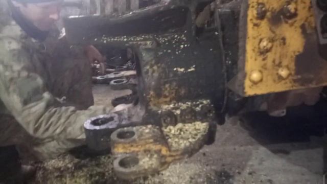 Ремонт замена трубы промопоры Т-150К смотреть онлайн