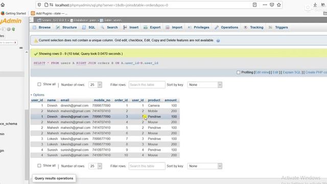 SQL Database Table Joins - Inner,Left,Right and Outer For Every Developers in Hindi Explanation смотреть онлайн