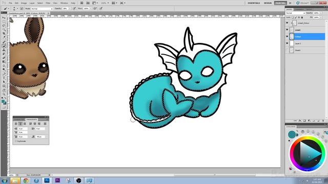 How I Design STICKER SHEETS in Photoshop - EEVEELUTIONS смотреть онлайн