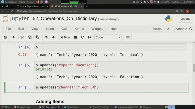 #52 Operations On Dictionary In Python | Add , Update , Remove , Delete , Clear | Tech Blooded смотреть онлайн