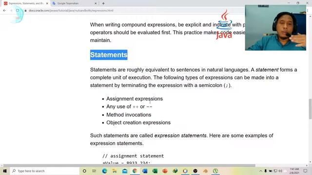 Java - Oracle #5a - Expressions, Statements, Block смотреть онлайн