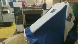 Обновлённая конструкция сани -палатки для зимней рыбалки