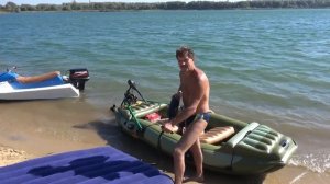 Самодельный гидроцикл с ПЛМ - катаемся и отрываемся в штормовом карьере.