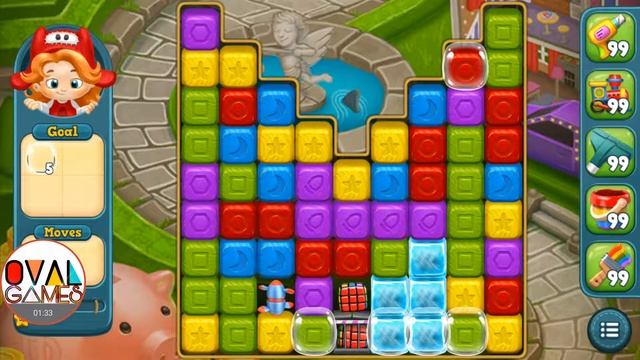 Bubble Ice Bricks - Toy Blast Level 100 - Puzzles - Oval Games Don Taiga смотреть онлайн