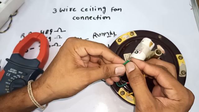 तीन तार वाले पंखे का कनेक्शन कैसे करे | 3 wire ceiling fan connection | capacitor connection in fan смотреть онлайн