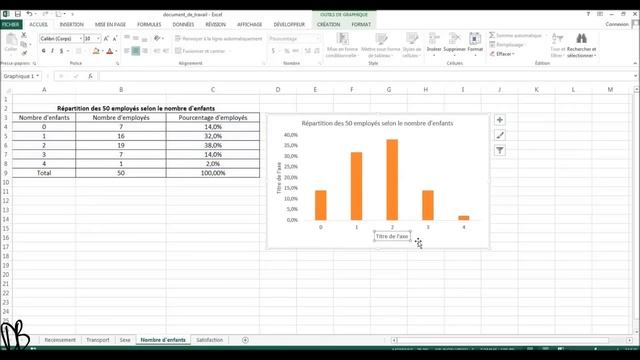 Diagramme à bâtons avec Excel 2013 смотреть онлайн