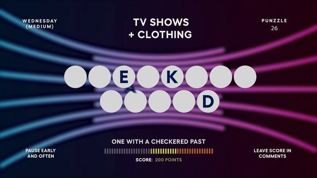 Punzzle #26: TV Shows + Clothing (2 of 3: Medium) смотреть онлайн